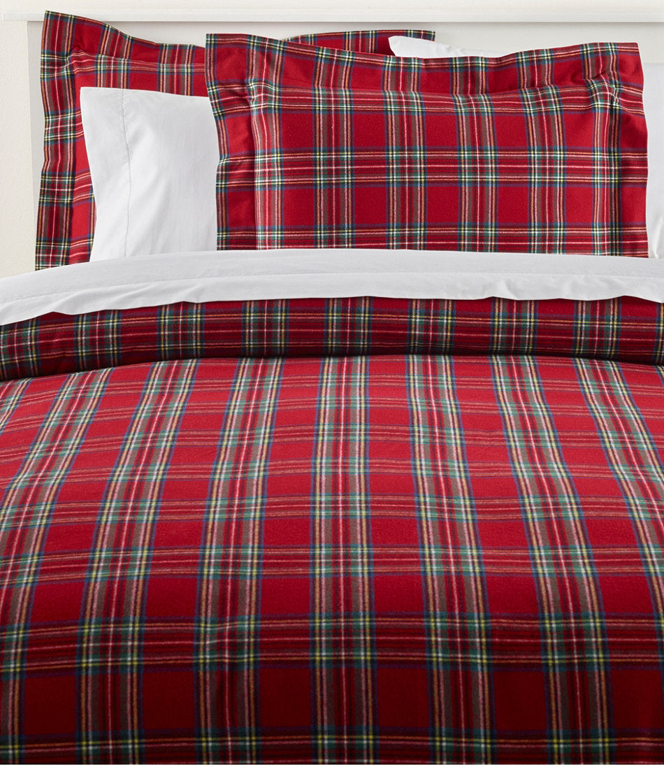 Heritage Chamois Flannel Comforter Cover Collection, Plaid | L.L.Bean online