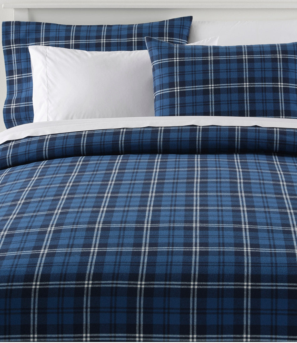 Heritage Chamois Flannel Comforter Cover Collection, Plaid | L.L.Bean online