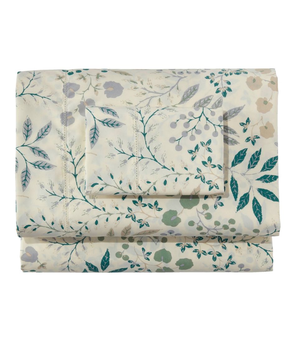 280-Thread-Count Pima Cotton Percale Sheet Set, Print | L.L.Bean US