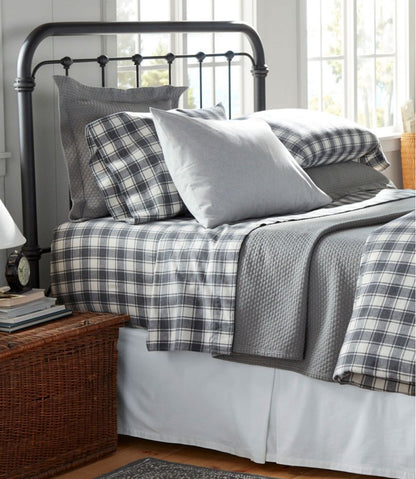 Ultrasoft Comfort Flannel Sheet Set, Check | L.L.Bean on sale