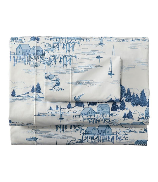 Coastal Landscape Percale Sheet Collection | L.L.Bean US