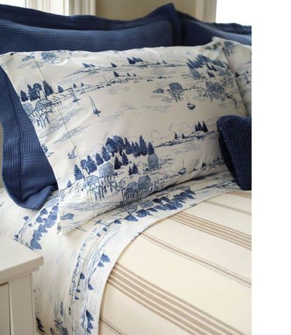 Coastal Landscape Percale Sheet Collection | L.L.Bean US