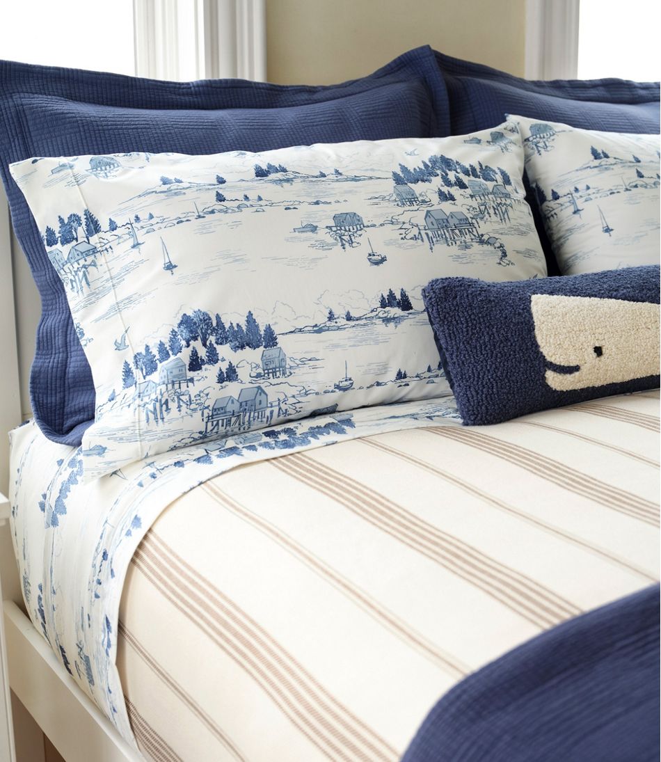 Coastal Landscape Percale Sheet Collection | L.L.Bean US