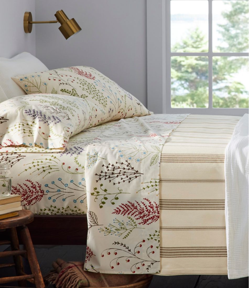 Botanical Floral Percale Sheet Collection | L.L.Bean discount