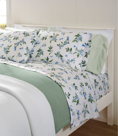 Jess Franks Blueberry Print Percale Sheet Set Collection | L.L.Bean on sale
