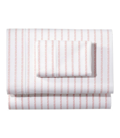 Sunwashed Percale Sheet Collection, Stripe Leaf | L.L.Bean US