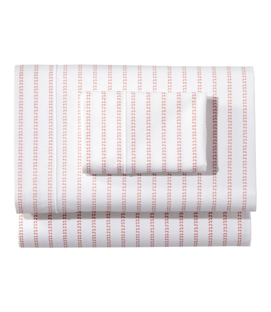 Sunwashed Percale Sheet Collection, Stripe Leaf | L.L.Bean US