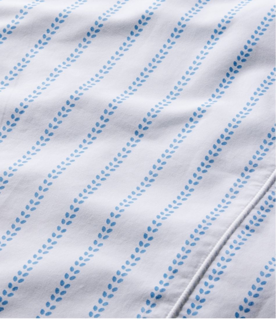 Sunwashed Percale Sheet Collection, Stripe Leaf | L.L.Bean US