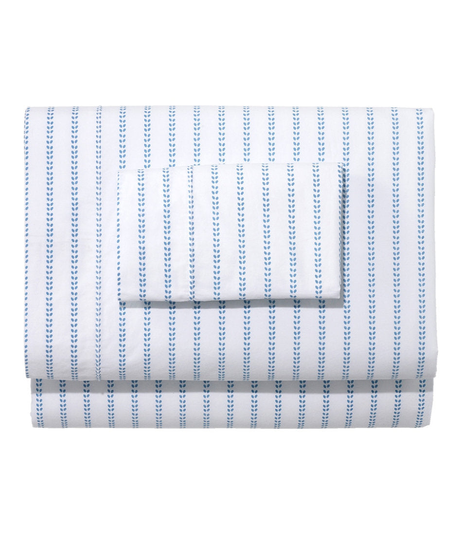 Sunwashed Percale Sheet Collection, Stripe Leaf | L.L.Bean US