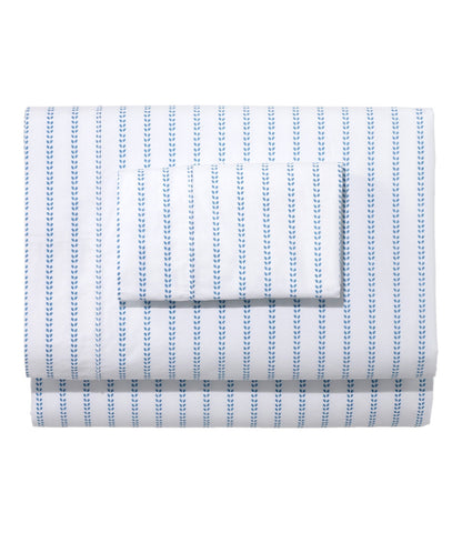 Sunwashed Percale Sheet Collection, Stripe Leaf | L.L.Bean US