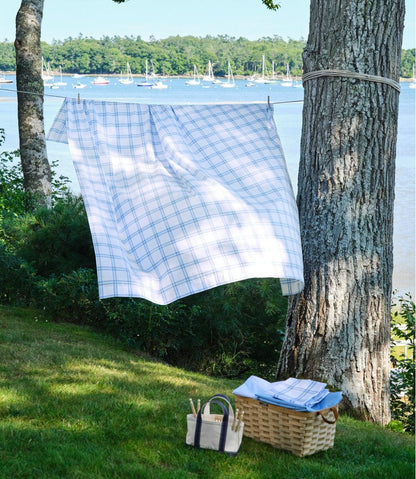 280-Thread-Count Pima Percale Sheet Collection, Windowpane | L.L.Bean for sale