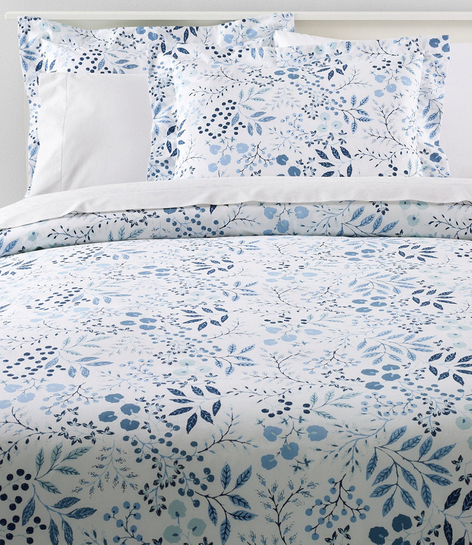 280-Thread-Count Pima Cotton Percale Comforter Cover Collection, Print | L.L.Bean online