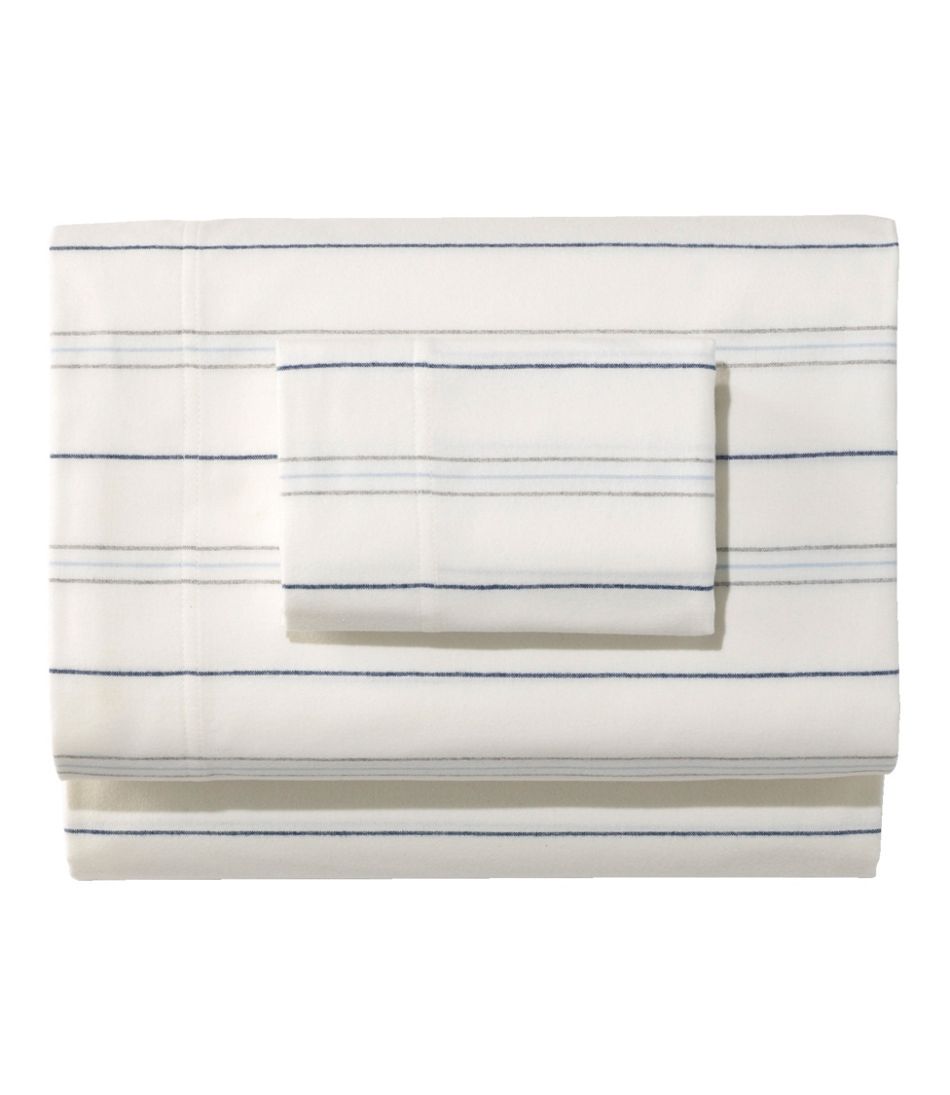 Organic Flannel Sheet Collection, Stripe | L.L.Bean US