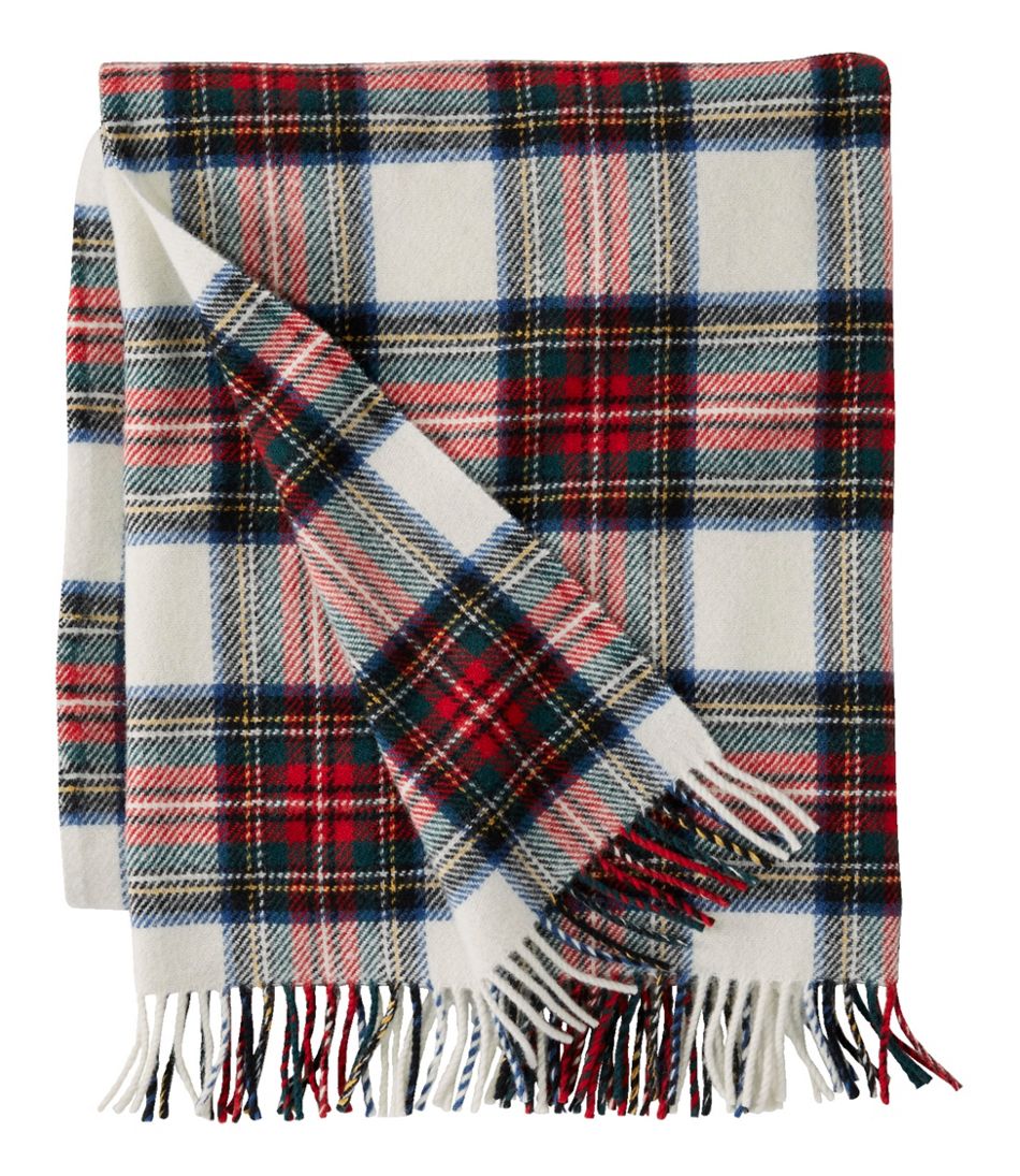 Washable Wool Throw, Plaid 54" x 60" | L.L.Bean online