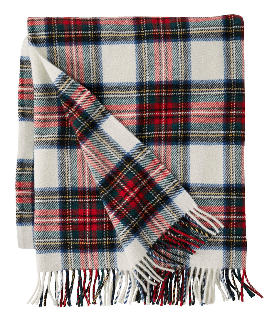 Washable Wool Throw, Plaid 54" x 60" | L.L.Bean online