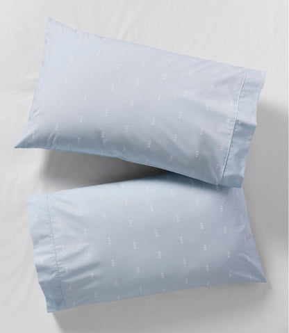 Sunwashed Percale Sheet Collection, Stamped Leaf Print | L.L.Bean on sale