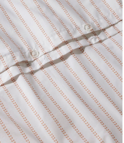 Sunwashed Percale Comforter Cover, Stripe Leaf | L.L.Bean for sale