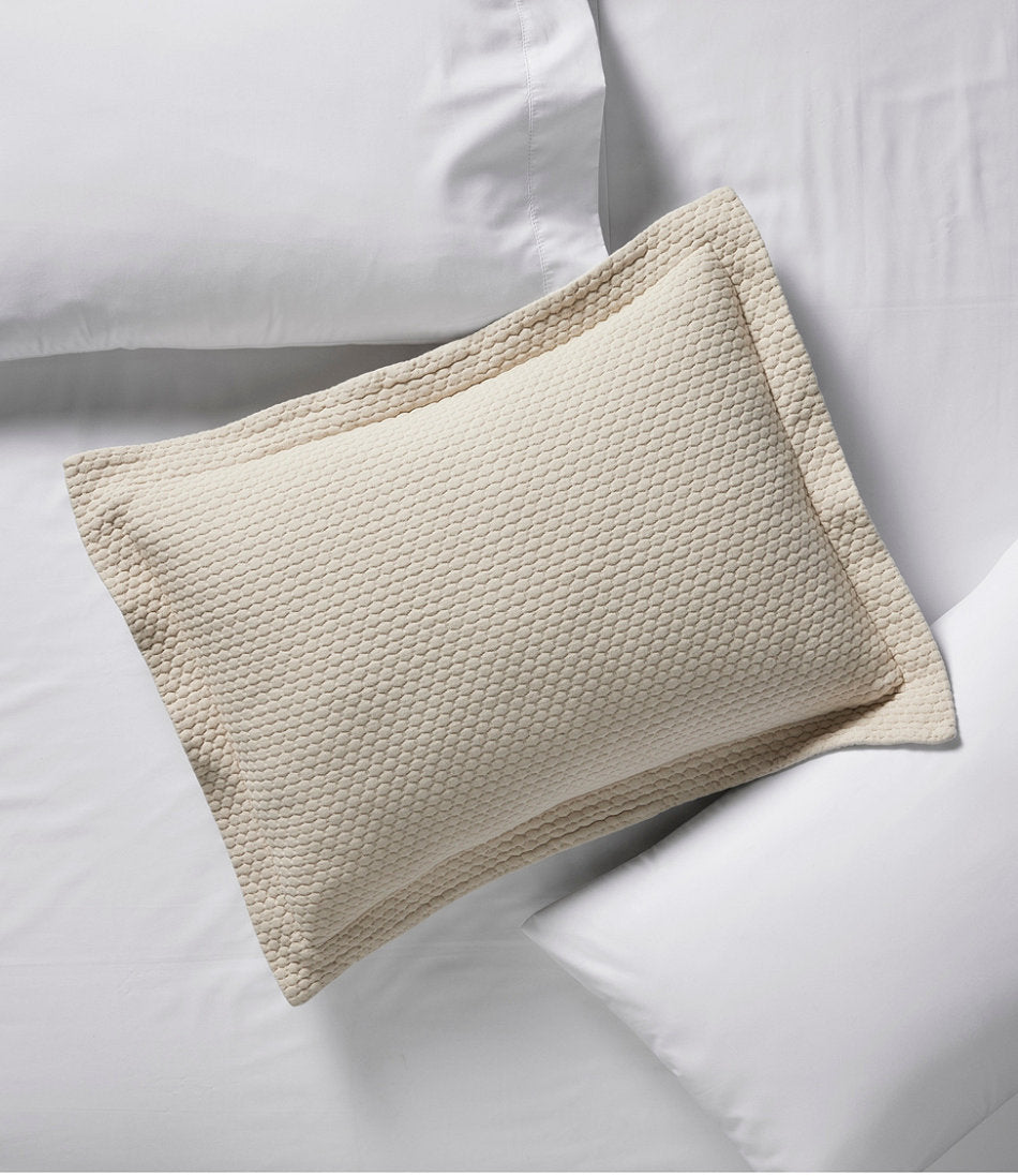 Organic Honeycomb Matelassé Sham | L.L.Bean US