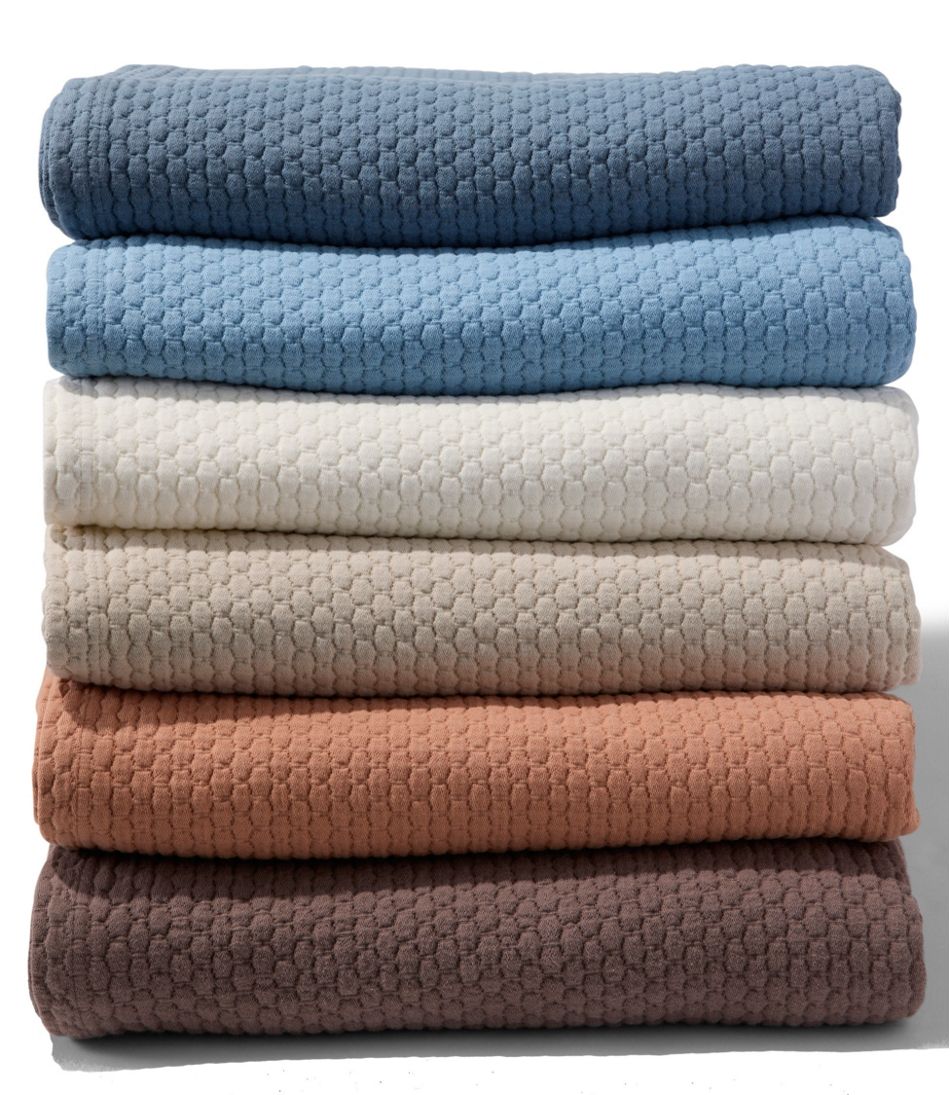 Organic Honeycomb Matelassé Coverlet | L.L.Bean online
