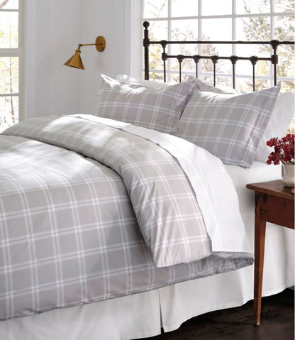 280-Thread-Count Pima Cotton Percale Comforter Cover Collection, Windowpane | L.L.Bean discount