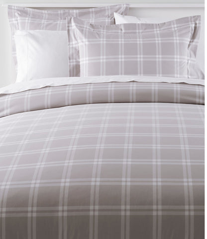 280-Thread-Count Pima Cotton Percale Comforter Cover Collection, Windowpane | L.L.Bean discount