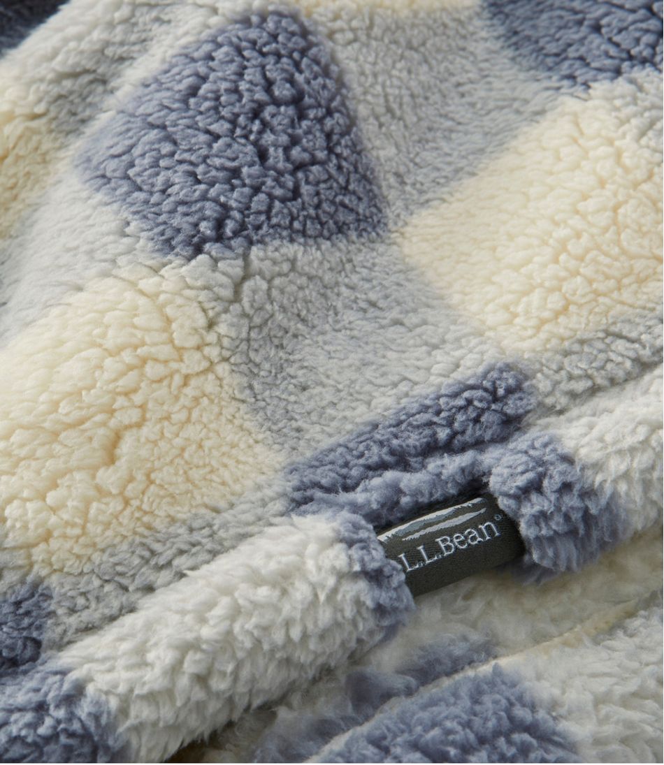 Cozy Sherpa Wearable Throw, Plaid | L.L.Bean US