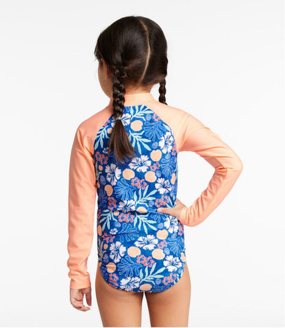 Girls' Watersports Swimwear, Rashguard One-Piece | L.L.Bean online