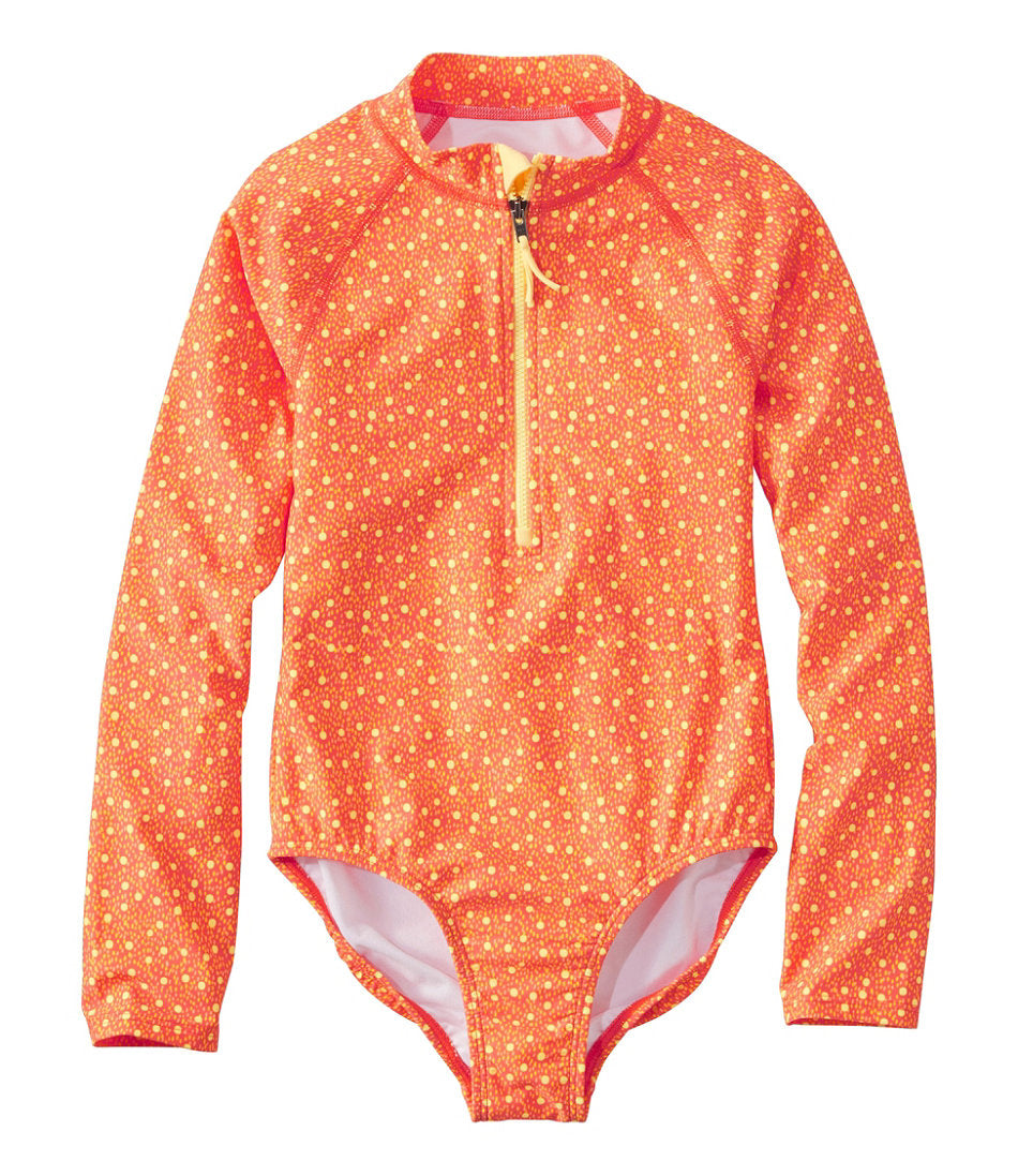 Girls' Watersports Swimwear, Rashguard One-Piece | L.L.Bean online