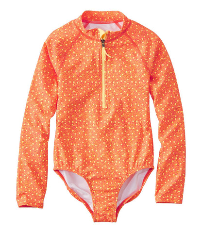 Girls' Watersports Swimwear, Rashguard One-Piece | L.L.Bean online