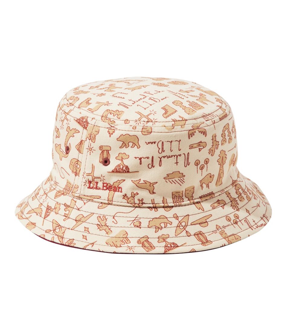 Kids' Bean's Reversible Cotton Bucket Hat | L.L.Bean US