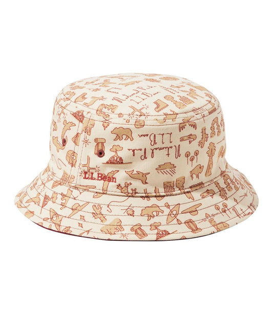 Kids' Bean's Reversible Cotton Bucket Hat | L.L.Bean US
