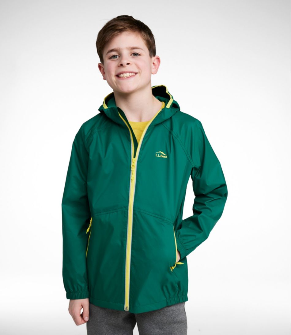 Kids' Wind and Rain Jacket, Reflective Zipper | L.L.Bean online