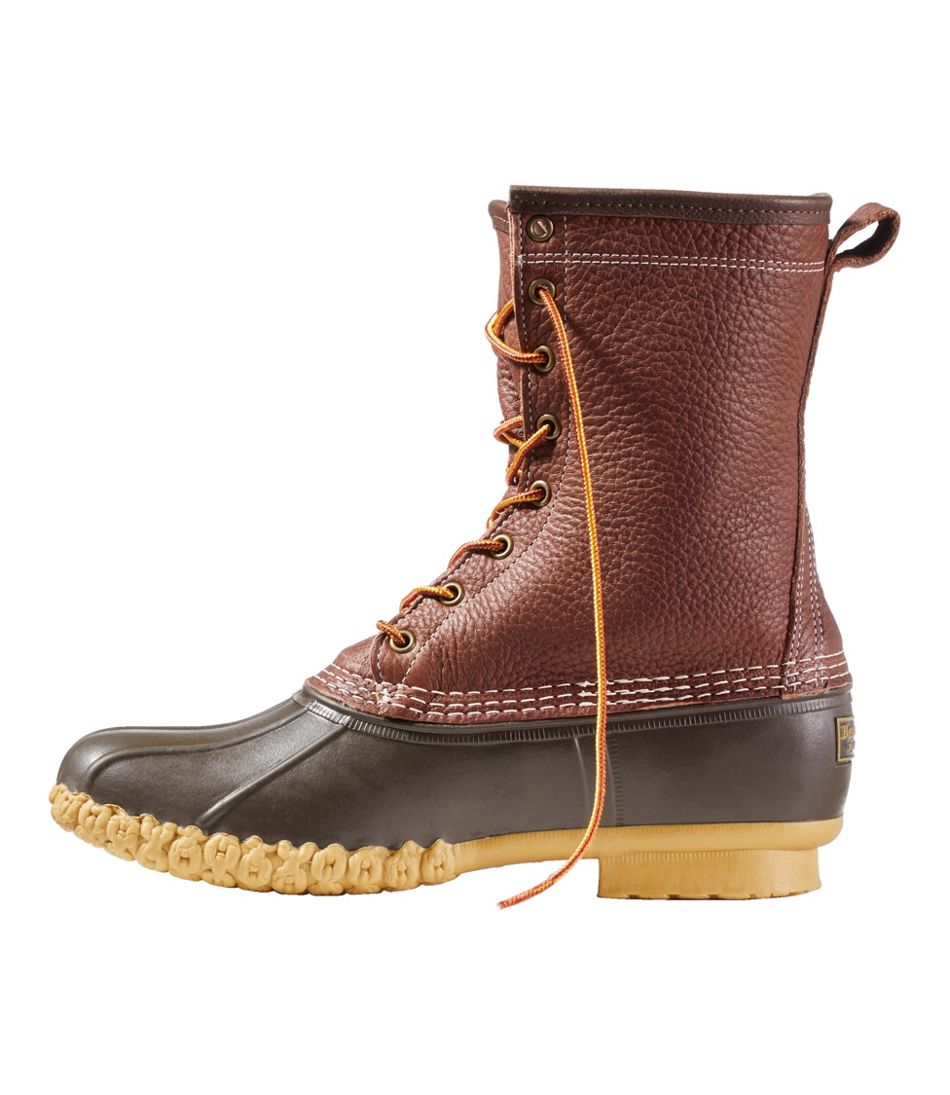 Men's Bean Boots, 10" Shearling-Lined Tumbled Leather | L.L.Bean online