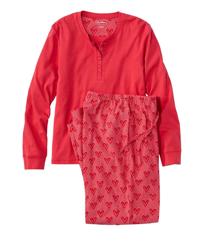 Women's Cozy PJ Set, Print | L.L.Bean on sale