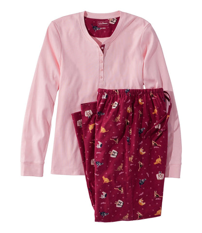 Women's Cozy PJ Set, Print | L.L.Bean on sale