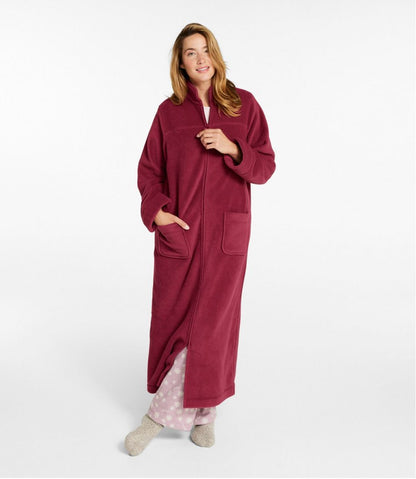 Women's Winter Fleece Robe, Zip-Front | L.L.Bean online