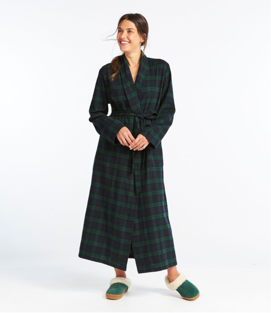 Women's Scotch Plaid Flannel Robe | L.L.Bean US