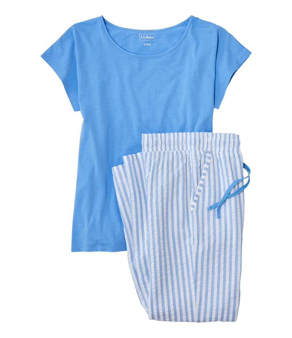 Women's Bean's Seacoast Seersucker Pajama Pant Set | L.L.Bean discount