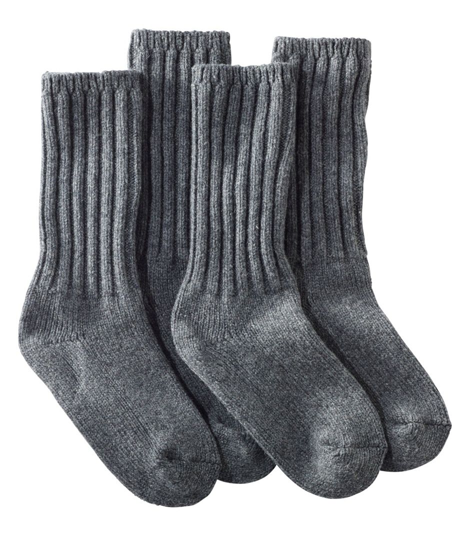 Adults' Merino Wool Ragg Socks, 10" 2-Pack | L.L.Bean US