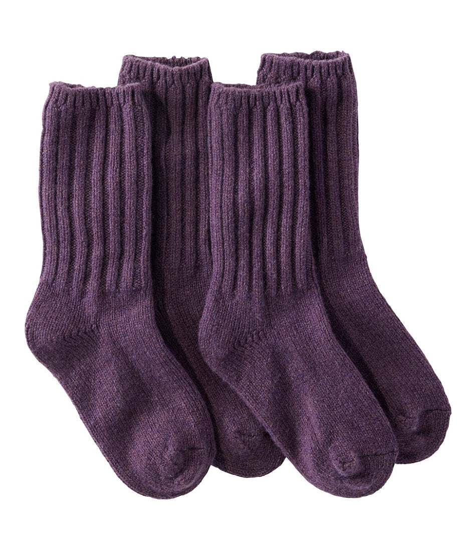 Adults' Merino Wool Ragg Socks, 10" 2-Pack | L.L.Bean US