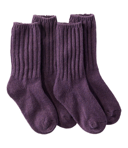 Adults' Merino Wool Ragg Socks, 10" 2-Pack | L.L.Bean US