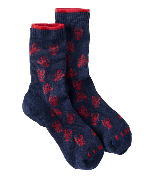 Adults' Maine Motif Socks | L.L.Bean outlet