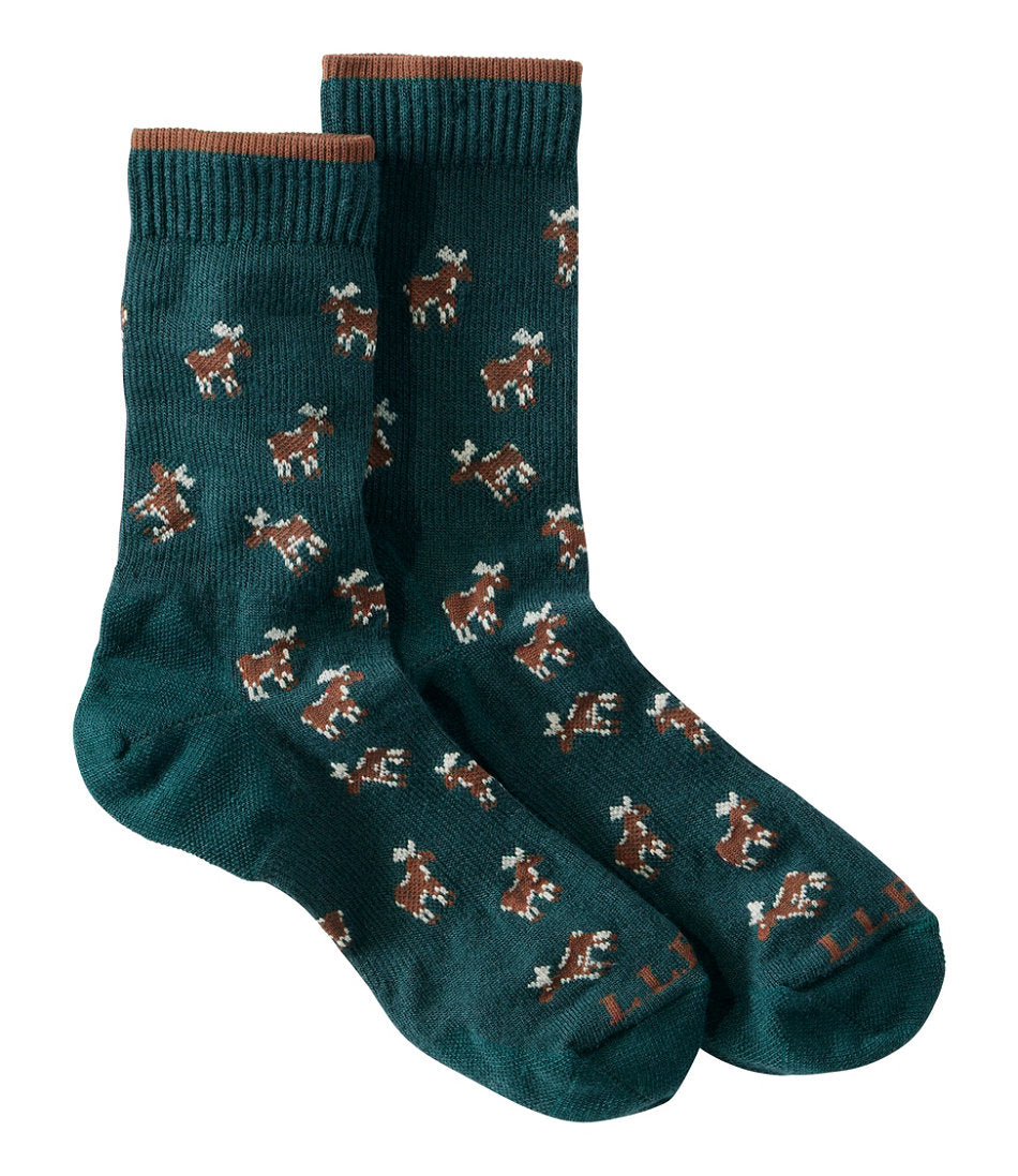 Adults' Maine Motif Socks | L.L.Bean outlet