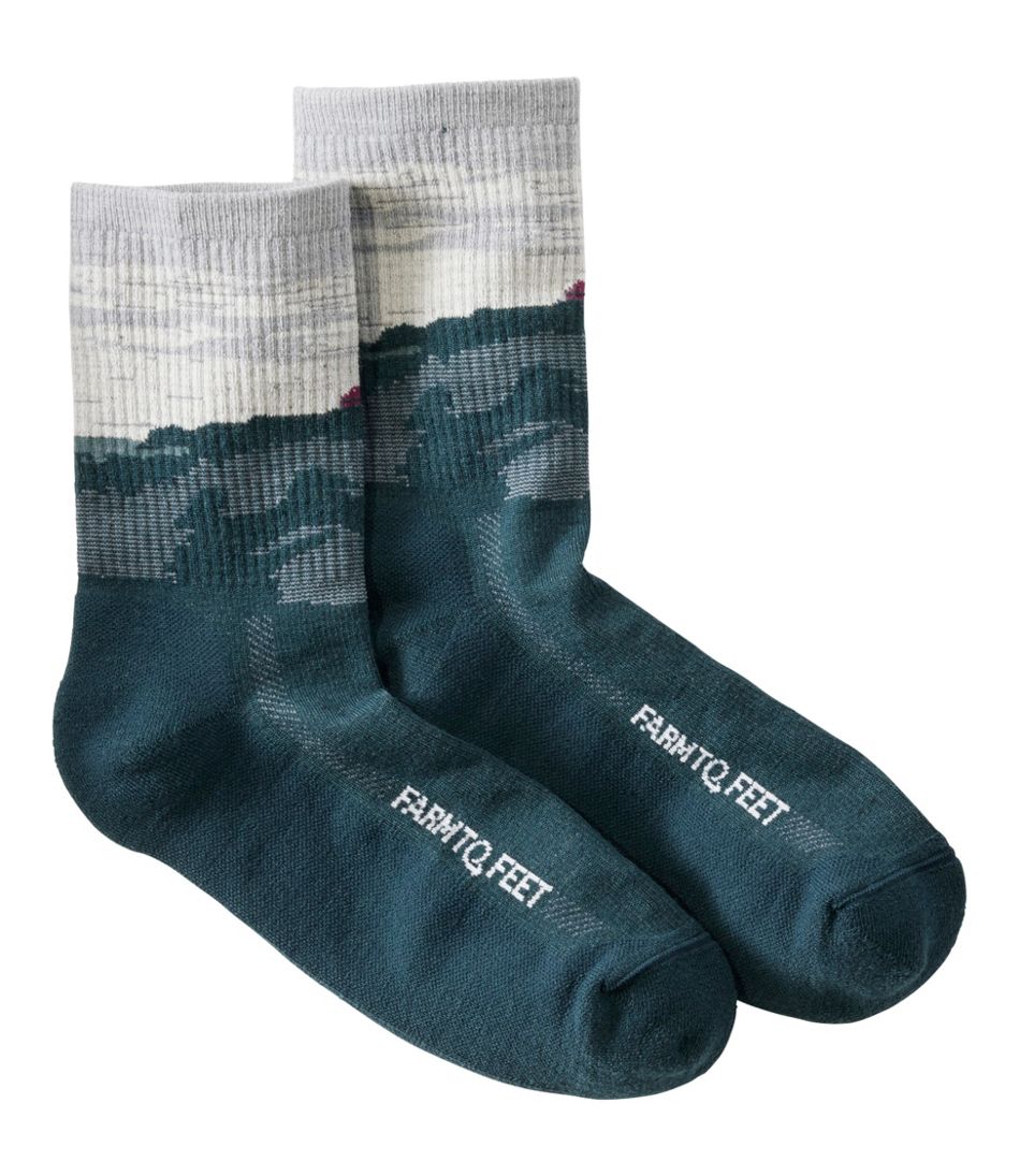 Adults' Farm to Feet Portland Headlight Lighthouse Light Cushion 3/4 Crew Socks | L.L.Bean US