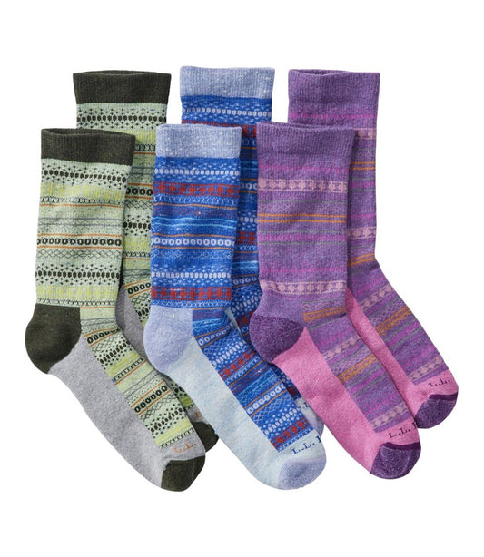 Adults' Wicked Soft Cotton Socks Fair Isle Gift Set, 3-Pack | L.L.Bean US