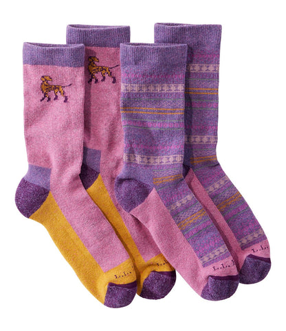 Adults' Wicked Soft Cotton Socks, Novelty 2-Pack | L.L.Bean discount