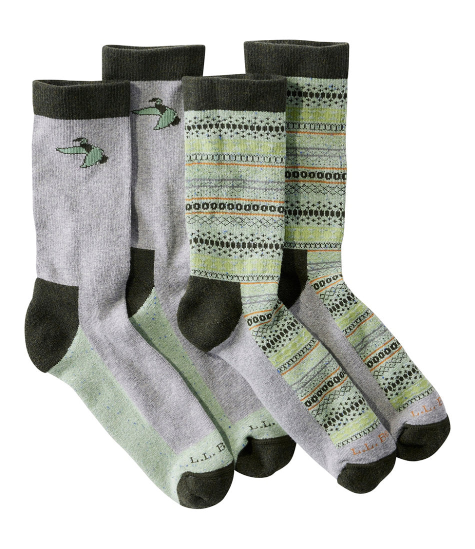 Adults' Wicked Soft Cotton Socks, Novelty 2-Pack | L.L.Bean discount