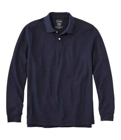 Men's Premium Double L® Polo, Long-Sleeve Without Pocket | L.L.Bean discount