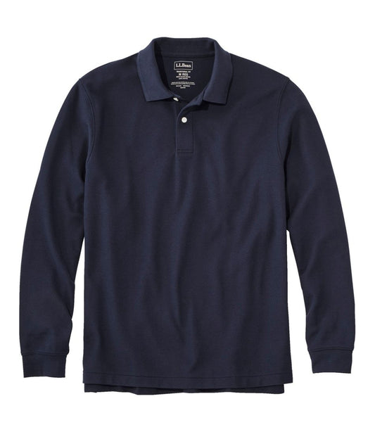 Men's Premium Double L® Polo, Long-Sleeve Without Pocket | L.L.Bean discount