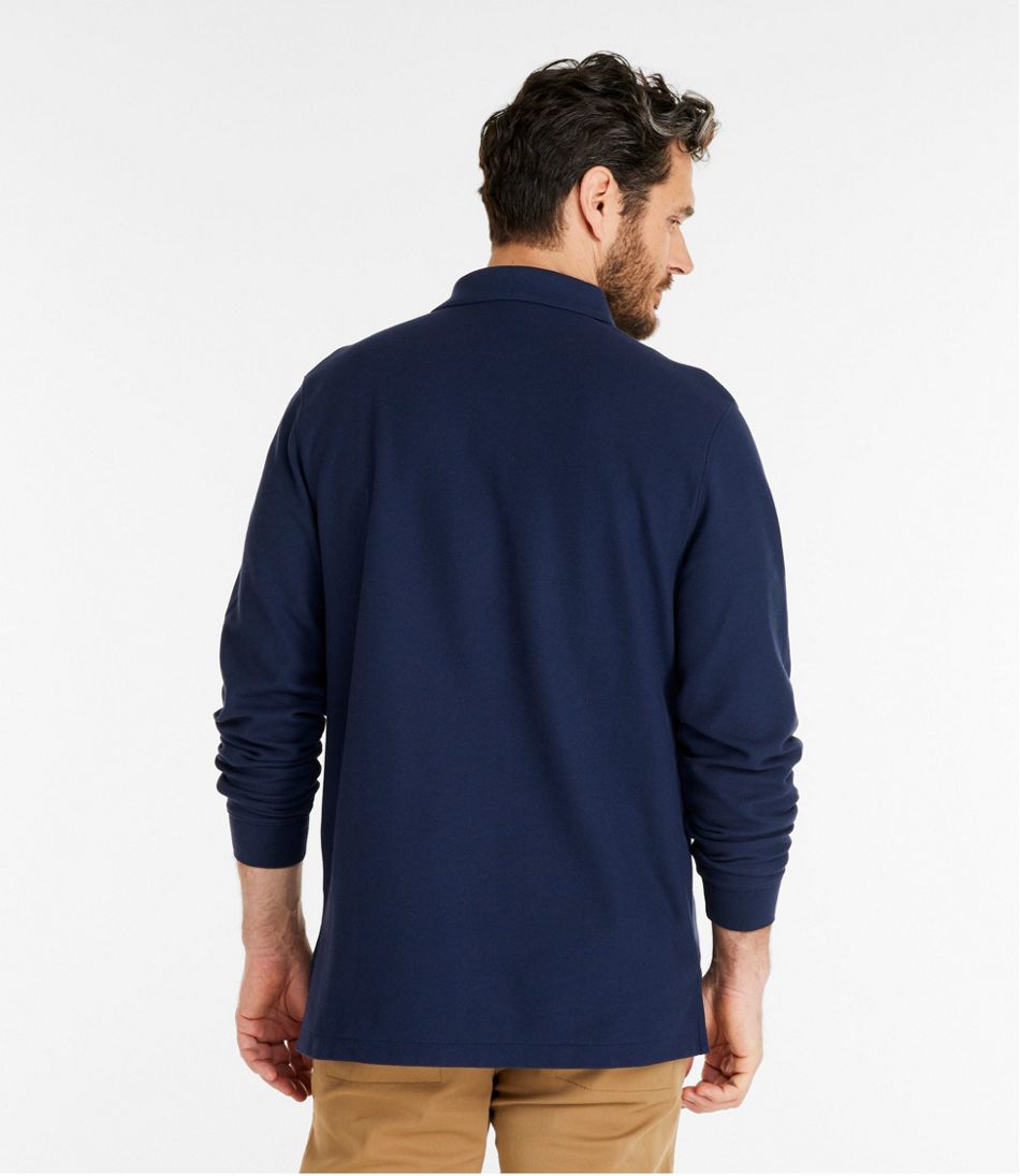 Men's Premium Double L® Polo, Long-Sleeve Without Pocket | L.L.Bean discount
